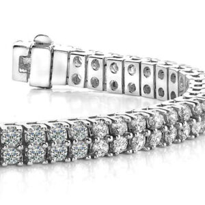 Timeless Two Row Diamond Tennis Bracelet
