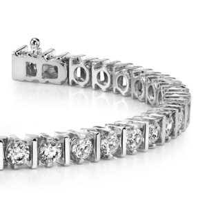 Classic Diamond Link Prong Set Tennis Bracelet