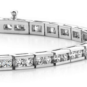 Timeless Roadway Diamond Tennis Bracelet In 14K 18K White Yellow Or Rose Gold