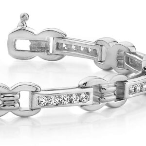 Classic Figure 8 Link Diamond Bracelet