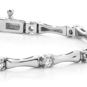 Alternating Diamond Column Bracelet