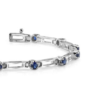 Simply Stylish Gemstone Bracelet In 14K 18K Yellow White Or Rose Gold