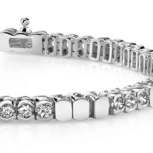 Triple Bezel Diamond Bracelet