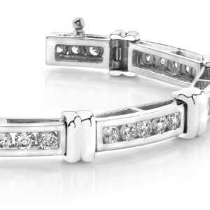 Channel Set Diamond Bracelet