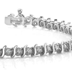 Classic Illusion S Diamond Tennis Bracelet