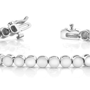 Shiny Circle Bracelet In Rose Gold Yellow Gold White Gold Or Platinum