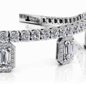 Alluring Nights Diamond Charm Bracelet In Gold Or Platinum