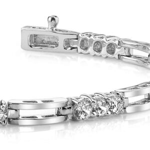 Sparkling Triple Diamond Bracelet In 14K 18K Yellow White Or Rose Gold