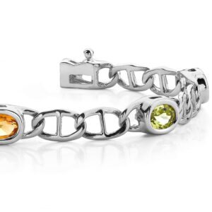 Mariner Link Colored Stone Bracelet