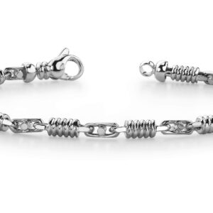 Buckle And Spiral Link Bracelet