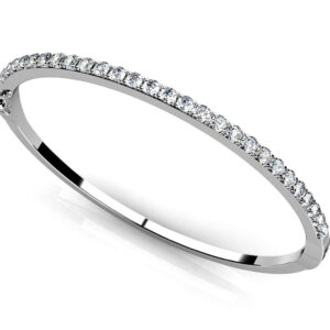 Classic Diamond Bangle In White Yellow Gold Or Platinum