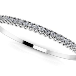Unique Prong Diamond Bangle Bracelet