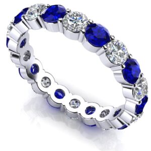 Eternally Yours Gemstone Eternity Band In 14K 18K Or Platinum