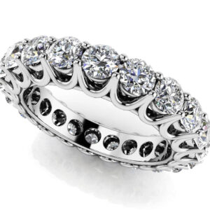 Unique Shared Prong Diamond Eternity Ring