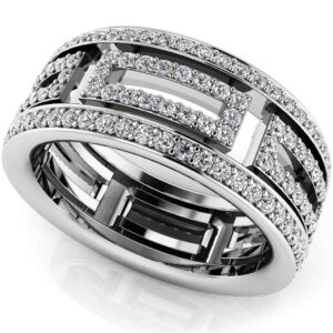 Glamorous Diamond Eternity Ring In White Yellow Gold Or Platinum