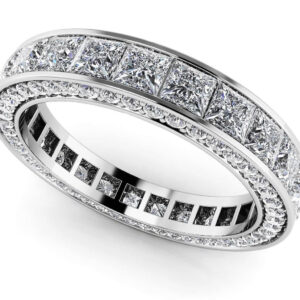 Breathtaking Princess And Round Eternity Ring