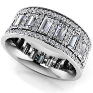 Luxurious Diamond Eternity Ring In 14K 18K White Yellow Or Rose Gold