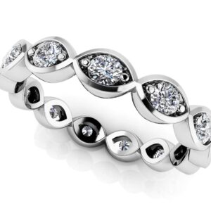 Joie Eternity Ring Available In White Yellow Rose Gold Or Platinum