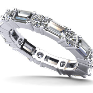 Modern Mix Diamond Eternity Ring