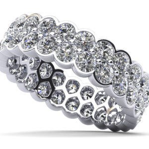 Double Diamond Eternity Ring
