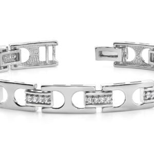 Diamond Buckle Link Bracelet