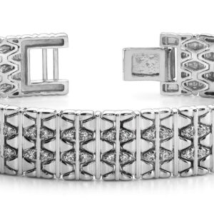Elliptical Mens Diamond Bracelet