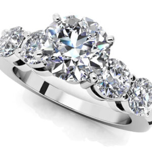 Double Side Stone Engagement Ring
