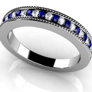 Beaded Edge Detail Gemstone Ring