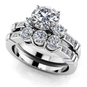 Triple Contrast Bridal Set