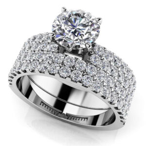 Sea Of Diamonds Bridal Set In 14K 18K Or Platinum