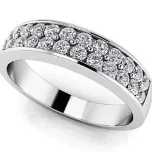 Double Row Diamond Band
