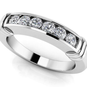 Sextuplet Diamond Band In Yellow White Gold Or Platinum