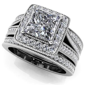 Royal Princess Frame Three Piece Bridal Set