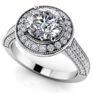 Vintage Glamour Diamond Engagement Ring