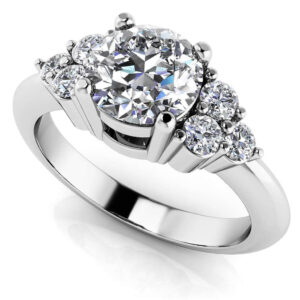 Tie The Knot Diamond Engagement Ring In 18K Or 14K White Gold And Yellow Gold