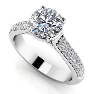 Diamond Delight Engagement Ring In White Yellow Gold Or Platinum
