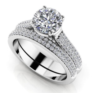 Diamond Delight Engagement Set In 14K 18K White Yellow Or Rose Gold