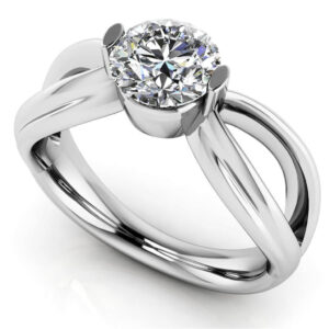 Endless Love Comfort Fit Diamond Solitaire Ring Available In Platinum Or Gold