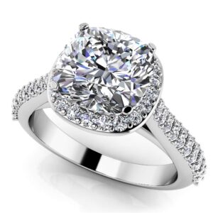 Love Story Cushion Cut Engagement Ring