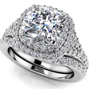 Andrea Love Cushion Cut Bridal Set