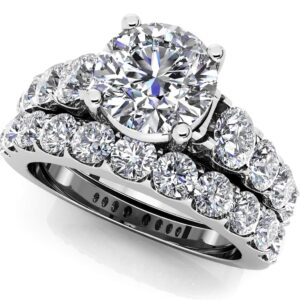 Sweet Dream Bridal Set In White Gold Yellow Gold Or Platinum