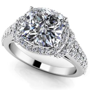 Cloud Nine Engagement Ring In 14K 18K Yellow White Or Rose Gold