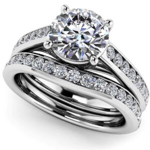 Shared Love Bridal Set Available In Platinum Or Gold