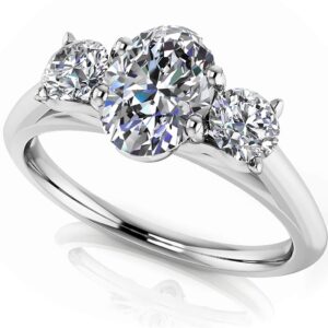 Enduring Love Engagement Ring In 14K 18K White Gold Yellow Gold Or Platinum
