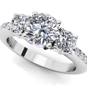 Supreme Diamond Three Stone Engagement Ring