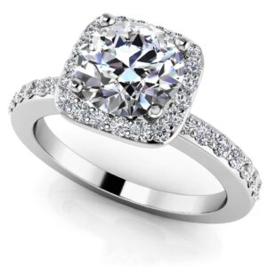 New Love Engagement Ring In 14K 18K White Yellow Gold Platinum