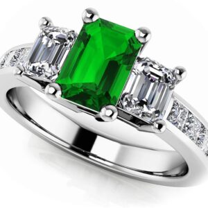 True Love Three Stone Ring Available In White Yellow Rose Gold Or Platinum