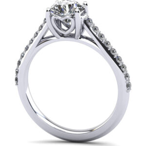 Sweetheart's Embrace Diamond Ring