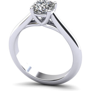 Elegant Round Solitaire Engagement Ring
