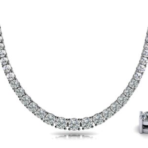 Classic Graduated Strand Of Diamonds In Yellow White Gold Or Platinum